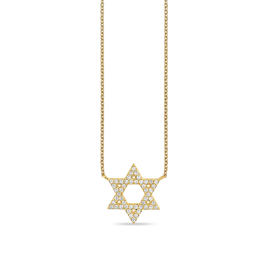 Gold & Diamond Star of David Necklace - Sydney Evan Fine Jewelry