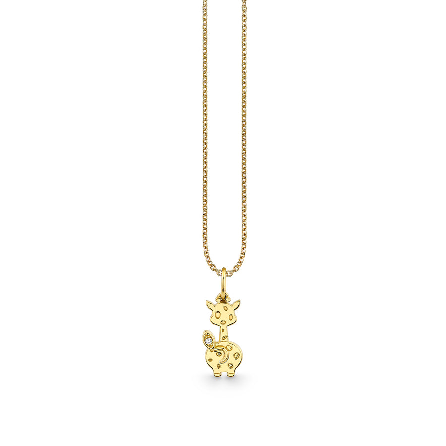 Gold & Diamond Giraffe Tail Charm - Sydney Evan Fine Jewelry