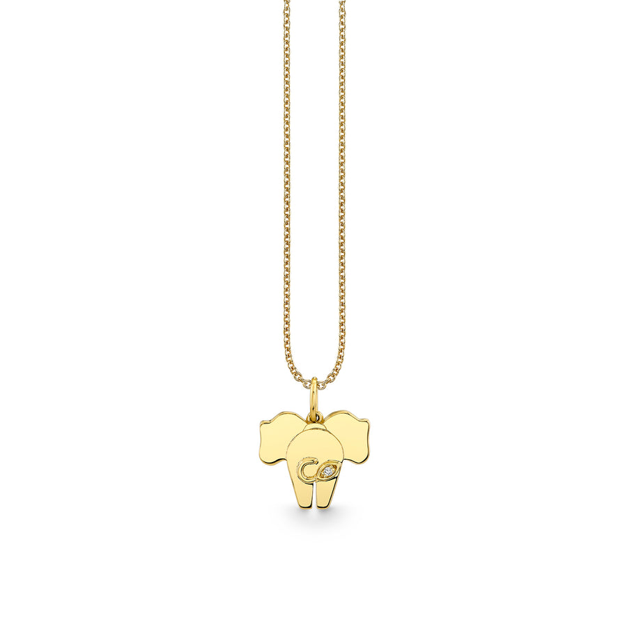 Gold & Diamond Elephant Tail Charm - Sydney Evan Fine Jewelry