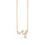 Gold & Diamond Small "WTF" Script Necklace