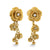 Gold & Diamond Rose Charm Earrings