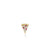 Kids Collection Gold & Diamond Pizza Slice Stud