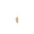 Gold & Diamond Small Feather Stud