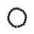 Gold & Sapphire 8mm Scallop Edge Pave Rondelle on Blue Goldstone