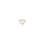 Gold & Diamond Open Heart Stud