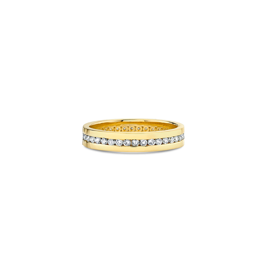 Gold & Diamond Channel Set Eternity Ring - Sydney Evan Fine Jewelry