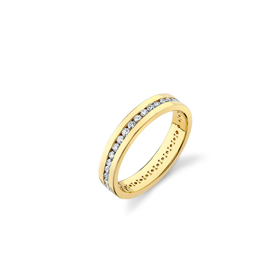 Gold & Diamond Channel Set Eternity Ring - Sydney Evan Fine Jewelry
