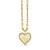 Gold & Diamond Large Wallpaper Heart Charm
