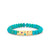 Gold & Diamond Iconography Bar on Turquoise