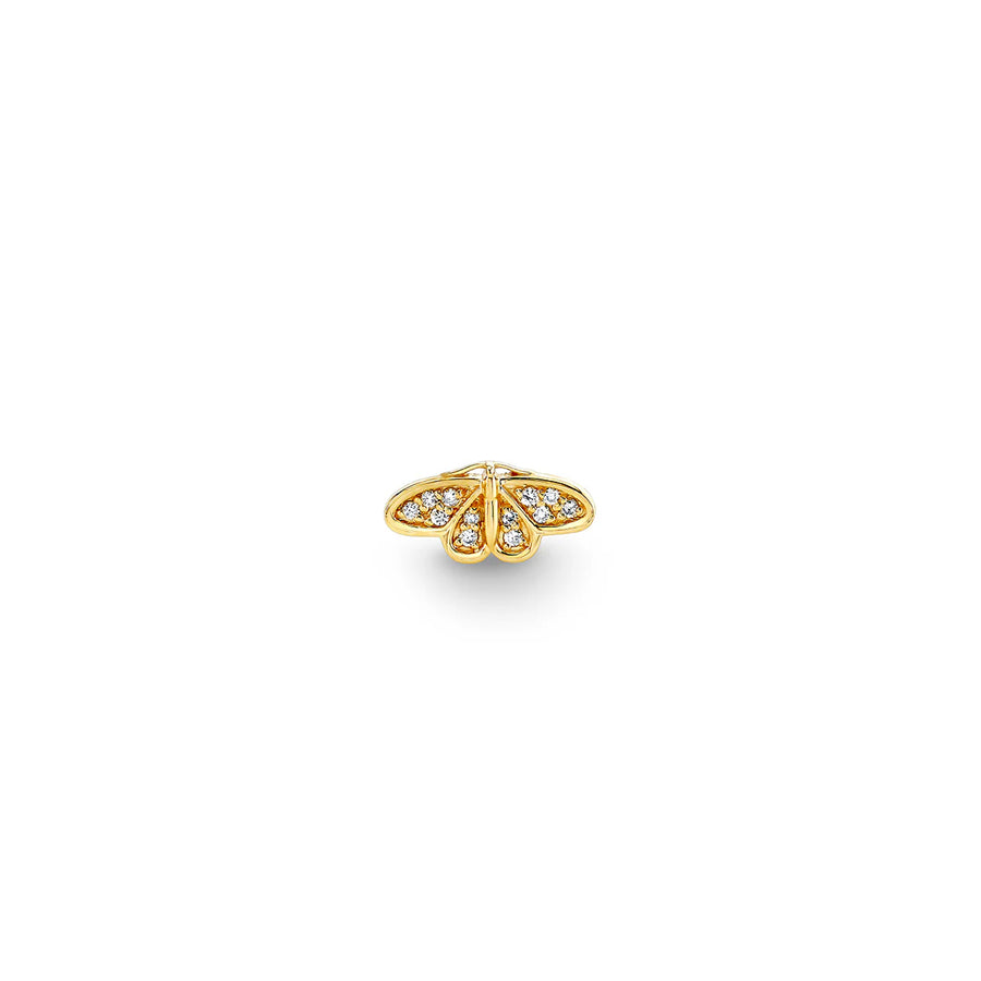 Gold & Diamond Small Moth Stud - Sydney Evan Fine Jewelry