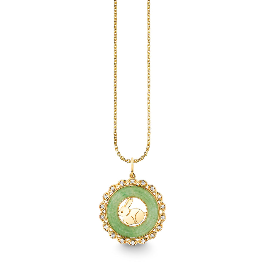 Gold, Diamond & Nephrite Jade Zodiac Charm - Sydney Evan Fine Jewelry