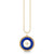 Gold, Diamond & Lapis Starburst Stone Pendant