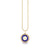 Gold, Diamond & Lapis Small Starburst Stone Pendant