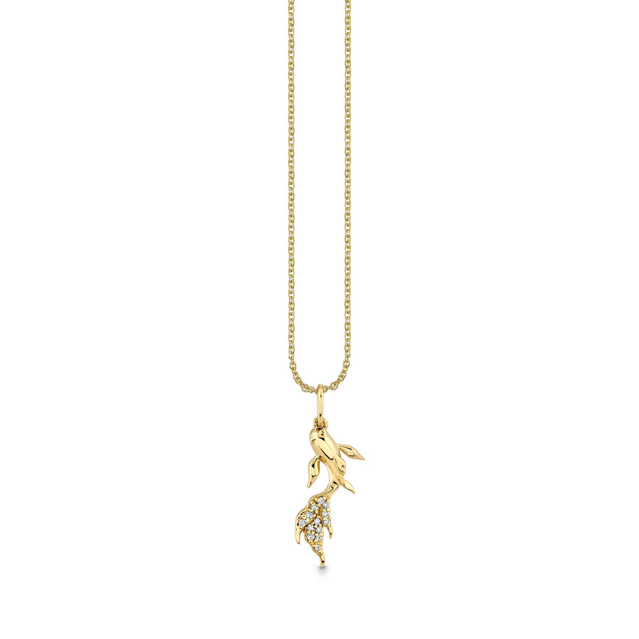 Gold & Diamond Koi Fish Charm - Sydney Evan Fine Jewelry