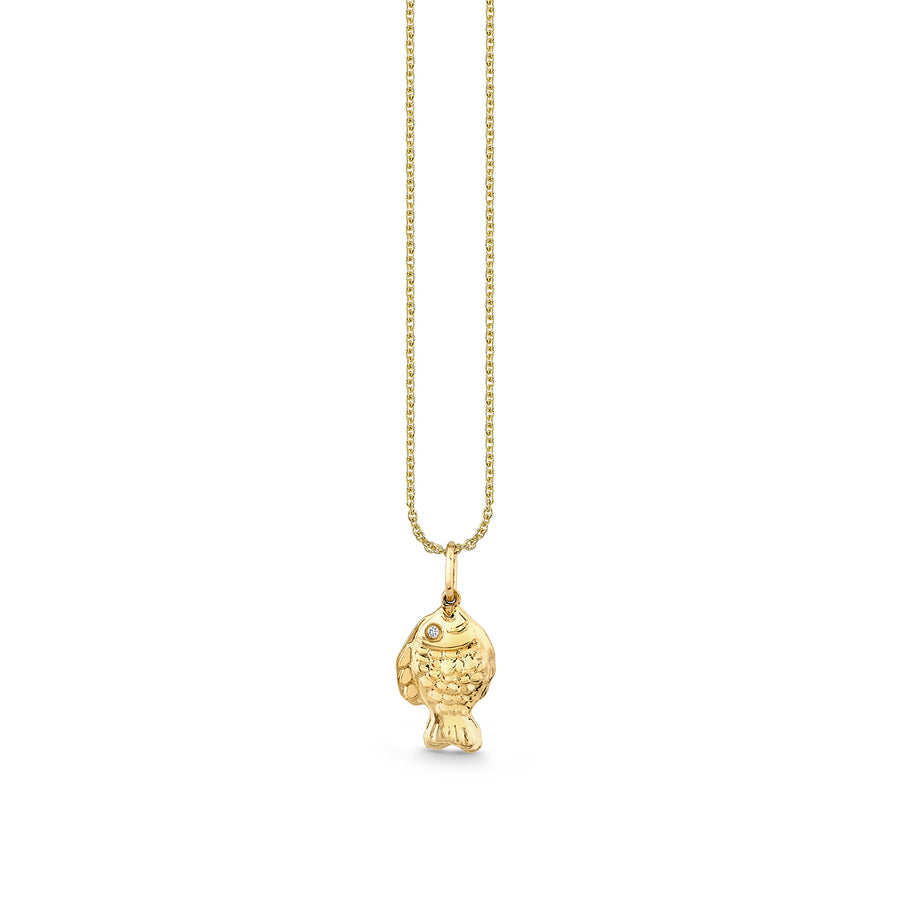 Gold & Diamond Taiyaki Charm - Sydney Evan Fine Jewelry