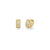 Gold & Diamond Wicked Small Pave Icon Huggie Hoop Earring