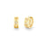 Gold & Diamond Wicked Small Icon Huggie Hoop Earring