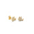 Gold & Diamond Pave Dove Stud