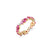 Gold & Diamond Pink Sapphire Cocktail Eternity Ring