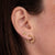 Gold & Diamond Flower Cluster Wrap Earrings
