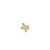 Gold & Diamond Texas State Outline Stud