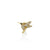 Gold & Diamond Small Hummingbird Stud