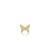 Gold & Diamond Tiny Butterfly Stud