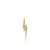 Gold & Diamond Lightning Bolt Stud