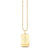 Gold & Diamond Rectangle Snake Charm