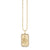 Gold & Diamond Rectangle Snake Charm