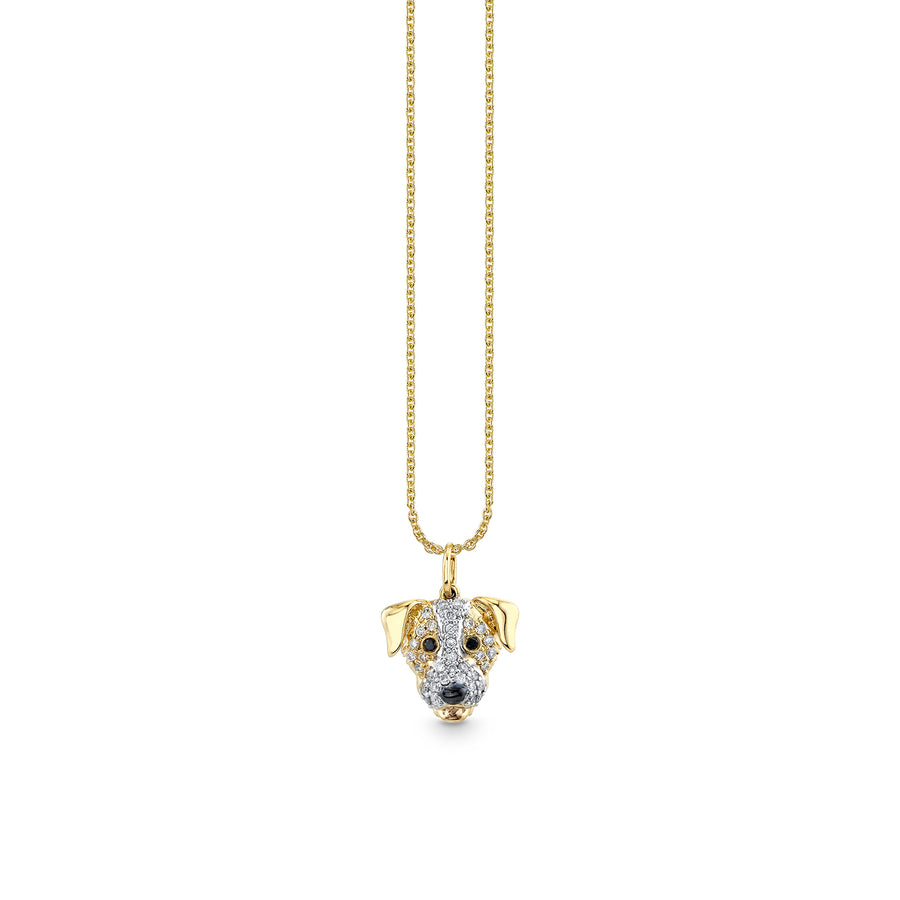 Gold & Diamond Jack Russell Charm - Sydney Evan Fine Jewelry