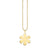 Pure Gold Large Daisy Flower Charm