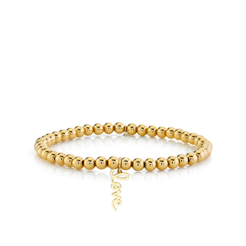 Custom Gold Bead Bracelet