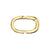 Pure Gold Oval Link Clip
