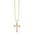 Men's Collection Gold & Diamond Gothic Cross Necklace