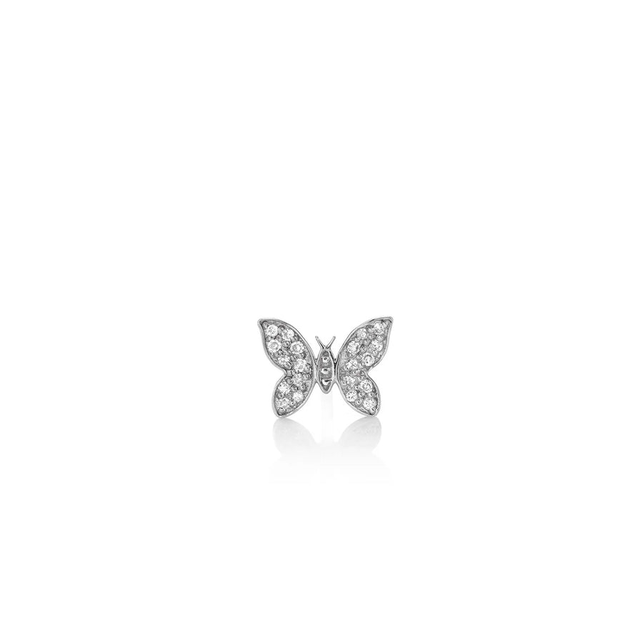 Gold & Diamond Tiny Butterfly Stud - Sydney Evan Fine Jewelry