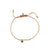 Gold & Brown Enamel Mini Elephant Cord Bracelet