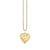 Gold & Diamond Puffy Icon Heart Charm