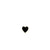 Gold & Enamel Mini Heart Stud