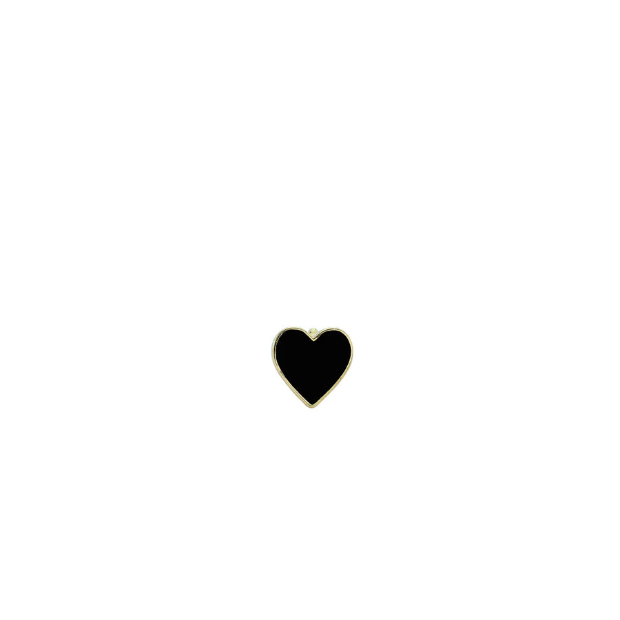 Kids Collection Gold & Enamel Mini Heart Stud - Sydney Evan Fine Jewelry