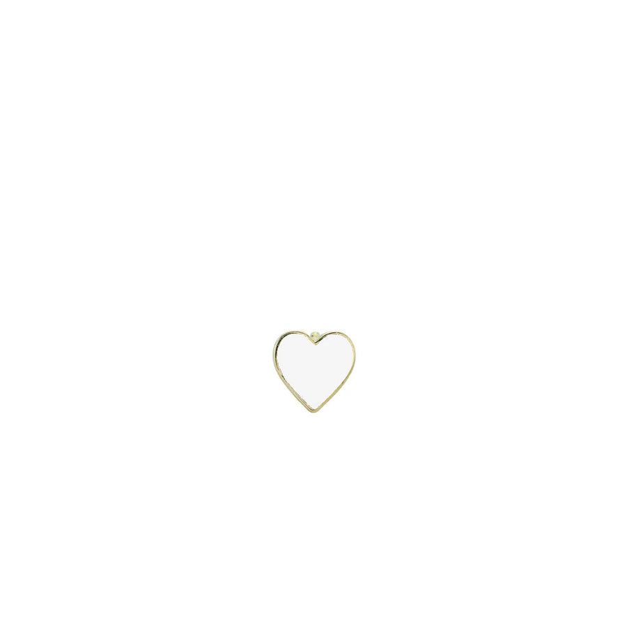 Kids Collection Gold & Enamel Mini Heart Stud - Sydney Evan Fine Jewelry