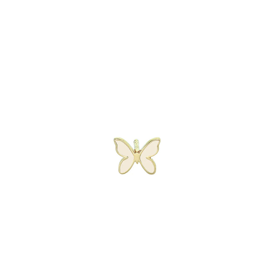 Kids Collection Gold & Enamel Mini Butterfly Stud - Sydney Evan Fine Jewelry