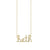 Gold & Diamond Medium Custom Script Necklace