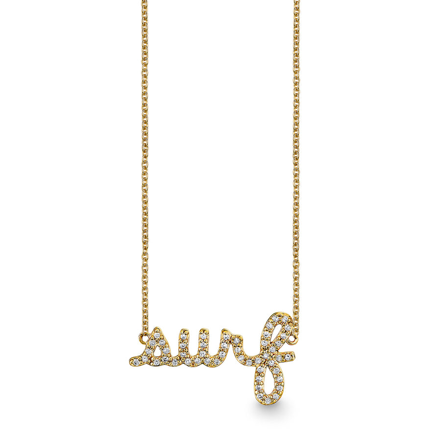Gold & Diamond Surf Necklace - Sydney Evan Fine Jewelry