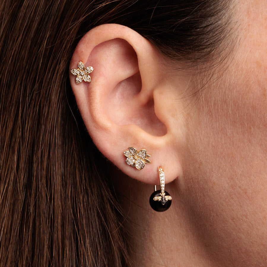 Gold & Diamond Magnolia Stud - Sydney Evan Fine Jewelry