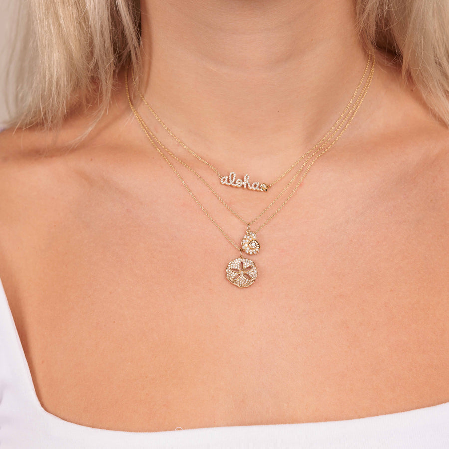 Gold & Diamond Nautilus Shell Charm - Sydney Evan Fine Jewelry