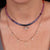 Gold & Diamond Baguette Fringe Necklace