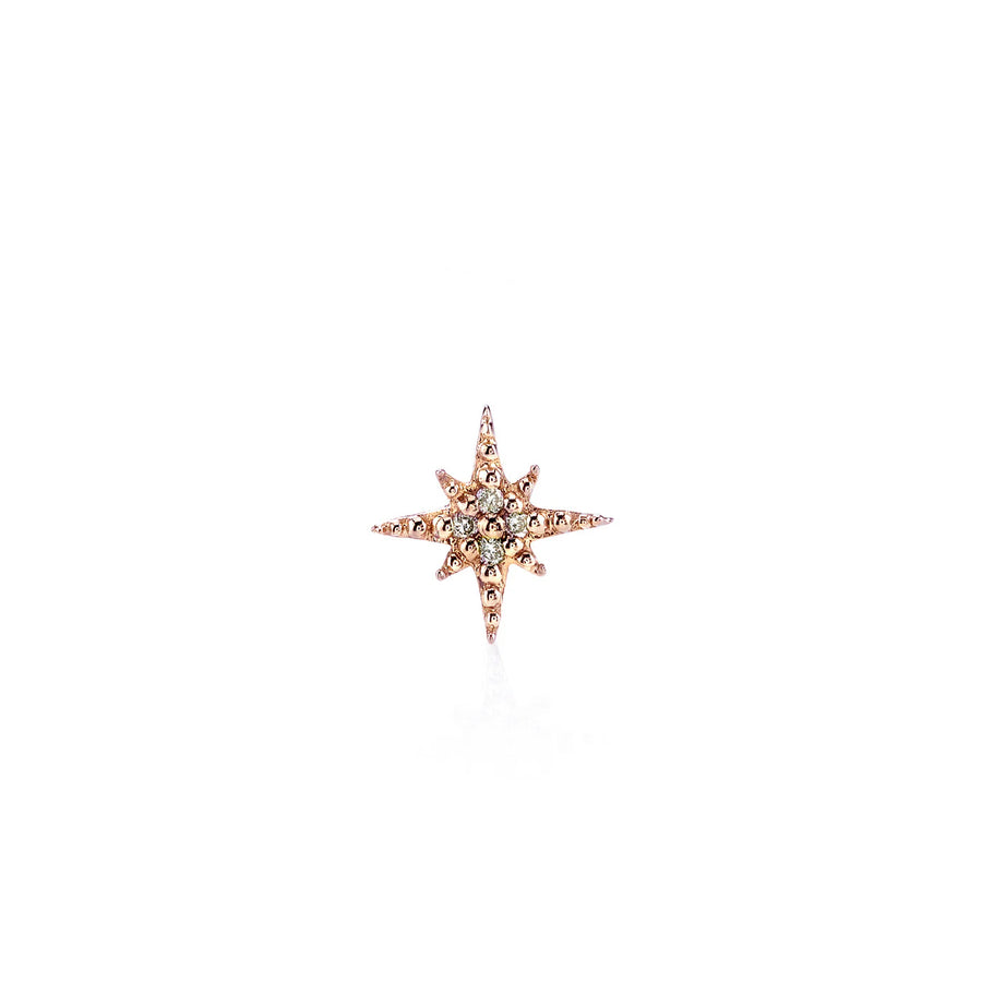 Kids Collection Gold & Diamond Mini Starburst Stud - Sydney Evan Fine Jewelry