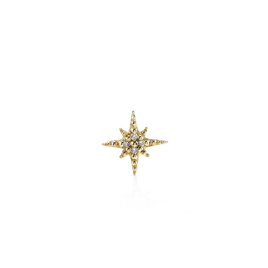 Kids Collection Gold & Diamond Mini Starburst Stud - Sydney Evan Fine Jewelry