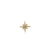 Gold & Diamond Mini Starburst Stud